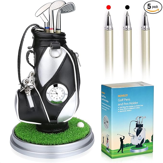 10L0L Golf Pen Holder Office Desk Decor Cool Unique Gift - Best Choice for Golf Love