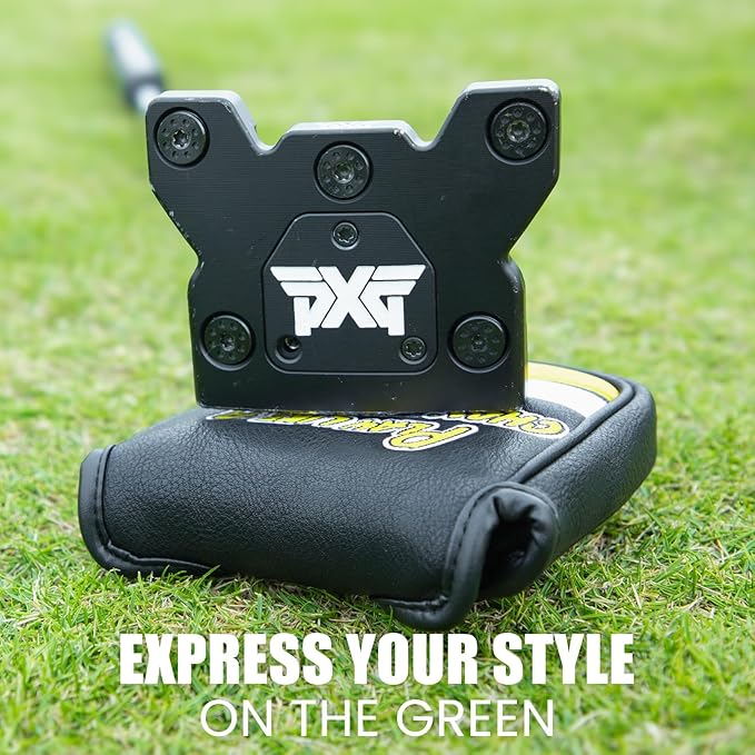 Golf Club Head Covers Premium Leather Golf Driver Fairway(FW) Wood Hybrid(UT) Covers with Number Tags, Golf Mallet Putter Cover Play Like A Champion