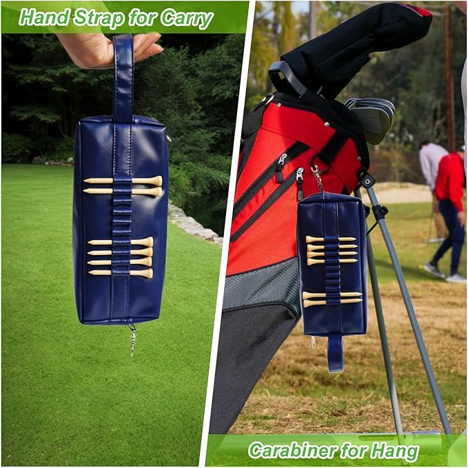 Golf Ball Pouch Bag,Zipper Golf Accessory Bag,Golf Accessory Holder Pouch, Golf Tee Pouch Bag,Golf Accessories for Men/Women