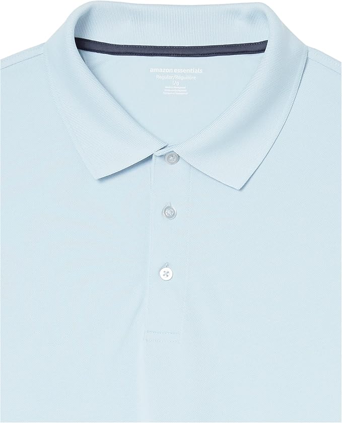 Amazon Essentials Mens Golf Polo Shirt, Moisture-Wicking Quick Dry, Short Sleeve