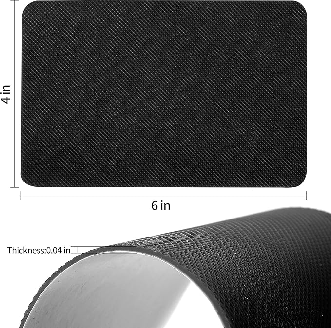 Sole Protector for High Heels, Shoes Grips on Bottom of Shoes,Shoe Bottom Protectors Anti Slip Grips Self Adhesive Silicone Non Slip Shoe Pads(6.0"×4.0",Black