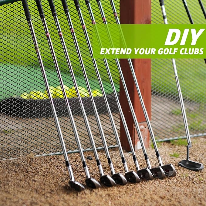 5 Pcs Golf Club Extensions Steel Shaft for Iron Wooden Golf Repair and Replacement of Equipment Parts
