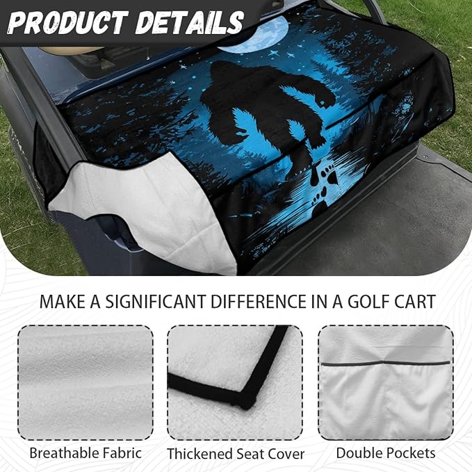 Golf Cart Seat Covers Universal Golf Cart Seat Cover Blanket Cushion Cover Sports Golf Cart Accessories