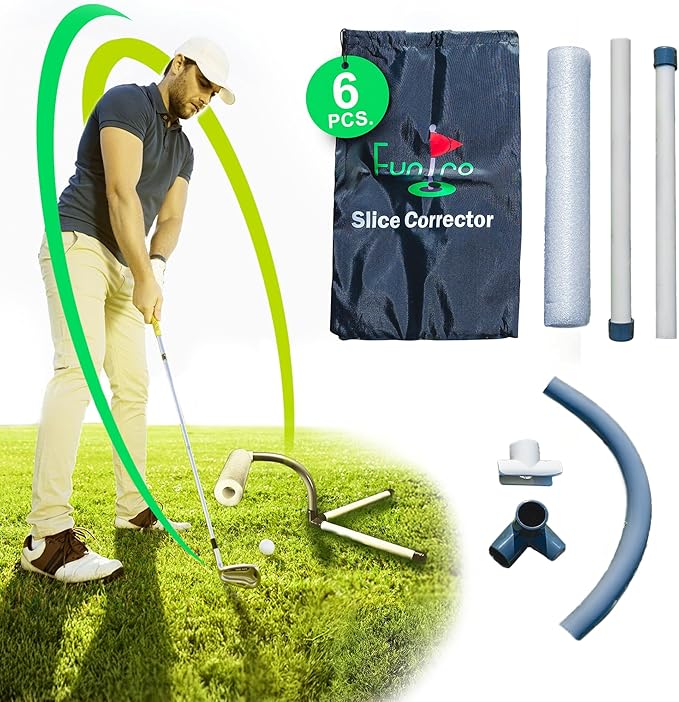 Slice Corrector Golf Swing Trainer - Golf Training Aid for Beginners & Pros - Lightweight and Portable Practice Tool and Accessories - Great for Gifts