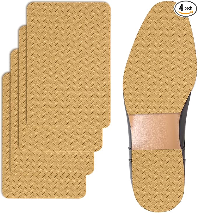 Sole Protector for High Heels, Yellow Shoes Grips on Bottom of Shoes,Shoe Bottom Protectors Anti Slip Grips Self Adhesive Silicone Non Slip Shoe Pads