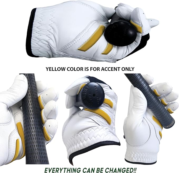 MONKEY GRIP Golf Glove Nonslip No Slice Pad Premium Cabretta Leather Power Good Grip Soft Fit Easy Grip Line Left Hand