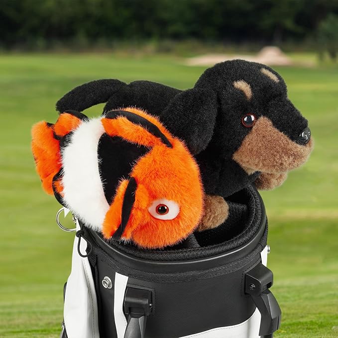 mytag Funny Putter Headcover, Premium Plush Animal Putter Cover for Blade/Mallet