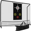 FAHKNS Golf Practice Net, Golf Hitting Net, Hitting Net with Target Cloth for Indoor or Outdoor Use, Nets for Backyard, Heavy Duty with Carry Bag (10 x 7.5FT)