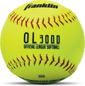 Franklin Sports Official Game Softballs - OL3000 Fastpitch 12" Inch Yellow Softballs - Official Size + Weight Tournament Balls for Practice + Games - 1 Softball