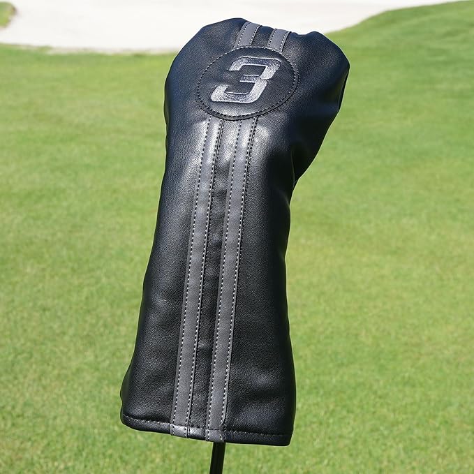 Single Headcover, Easy Slip-On Easy-Off Golf Club Head Cover, Fleece Lined Interior, Water Resistant and Durable Shell, Individual Retail Pack