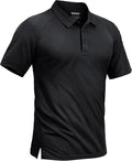 TACVASEN Men's Polo Shirts Short Sleeve Golf Polos Dry Fit UPF 50+ Performance Tactical Collared Hiking Shirt
