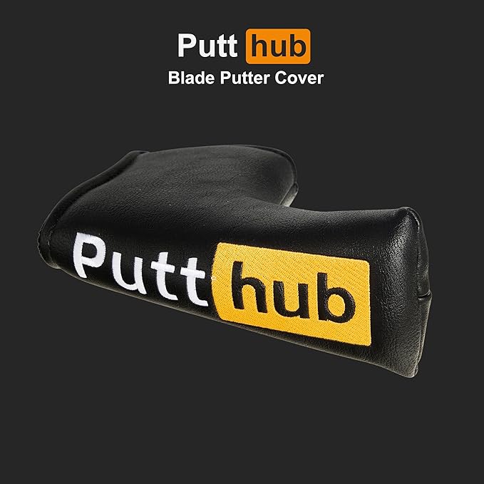 Shanker Golf Funny Putter Cover - PuttHub Mallet or Blade Style Cover - Perfect Joke Gift for Golfer - Funny Novelty Golf Gift Idea