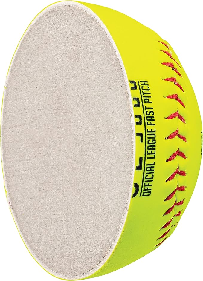 Franklin Sports Official Game Softballs - OL3000 Fastpitch 12" Inch Yellow Softballs - Official Size + Weight Tournament Balls for Practice + Games - 1 Softball