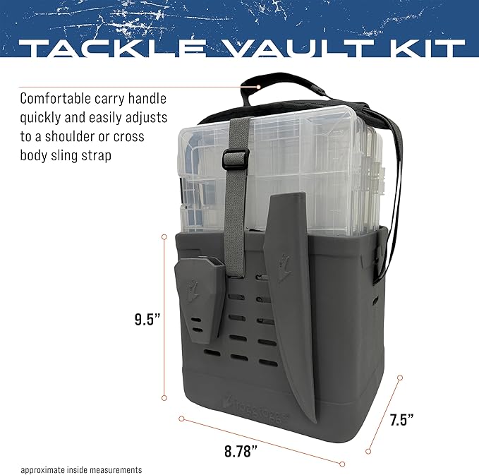 FROGG TOGGS EVA Tackle Vault, Lightweight, Customizable Fishing Tackle Bag