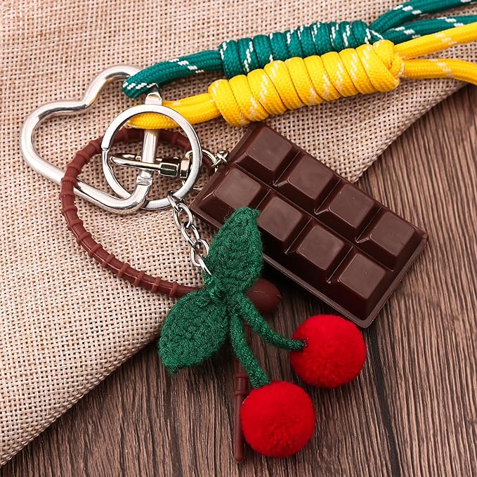Tote Bag Purse Charms for Handbags - Cute Keychain, Y2K Rope Key Chain Accessories - Designer Jewelry Gift for Women