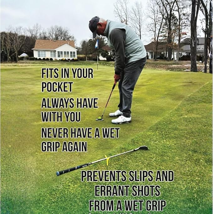 Golf Club Stand | Pocket Sized Lightweight Pocket Size Holder for on the Course | Made in USA | Top Accessory for Clubs Great for Golfing Gifts | 2 Pack