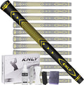 KNLY Golf Grips Set of 13 - High Traction and High Feedback Rubber Golf Club Grips with Anti-Slip and All Weather Performance，13 Grips with 15 Tapes and 13 Grips with All Repair Kits for Choice.