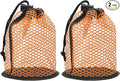 Golf Ball Storage Bag Nylon Mesh Golf Pouch with Adjustable Drawstring Closure for Balls Outdoor Sports Supplies