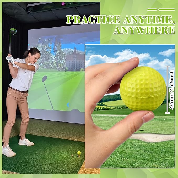 30 Pcs Foam Golf Practice Balls Soft Foam Balls for Golf Practice Realistic Feel and Flight Sport Training