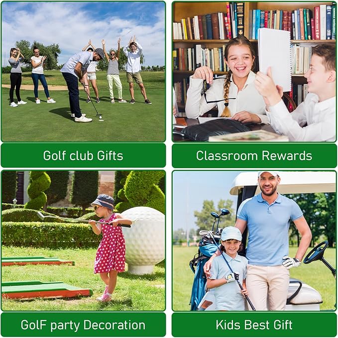 12PCS Golf Pens Golf Ballpoint Pen, Funny Golfs Club Pens Props Black Gel Ink for Students, Office, Golfs Party Favors, Desk Accessories, Tournament Gifts Bulk