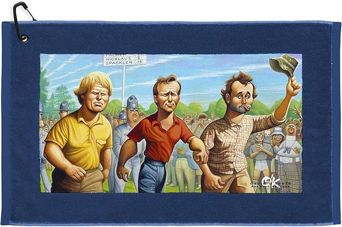 Devant Sport Towels Caddyshack Collection: Carl Spackler, 16" x 25", Blue Edge