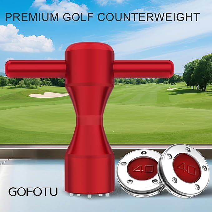 Golf Head weight 2pcs. 5g-40g Golf Custom Weights+Red Wrench Compatible with Titleist Scotty Cameron Putters Newport (40g)