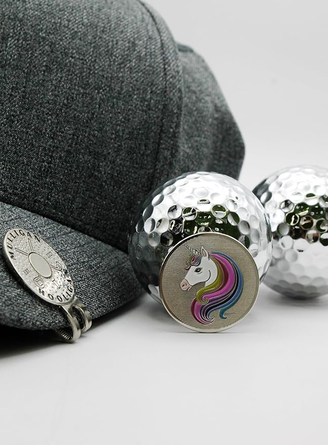 Funny Golf Ball Marker + Premium Magnetic Hat Clip | Unique Gift for Men & Women Golfers | Hilarious Golf Accessory for Any Golfer | NEW Designs!
