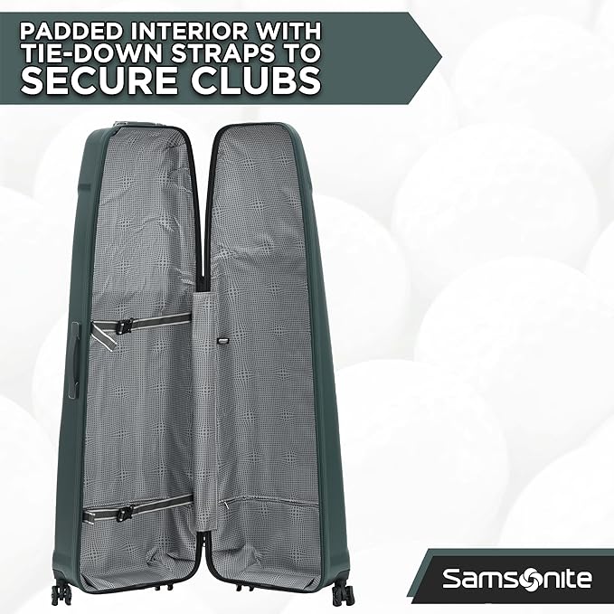 Samsonite Tour Pro Golf Hard Case Golf Travel Bag, Lightweight & Durable ABS Shell, 360 Degree Multi-Directional “Shark Wheels”