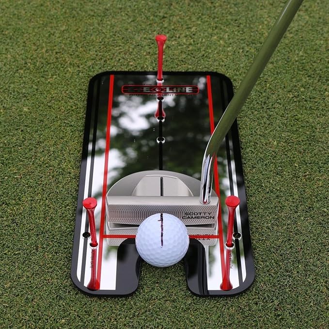 Genuine EyeLine Golf Alignment Putting Mirror - Top Training Aid on The PGA Tour - See Rapid Improvement - Helps Beginner, Junior, and Scratch Golfers