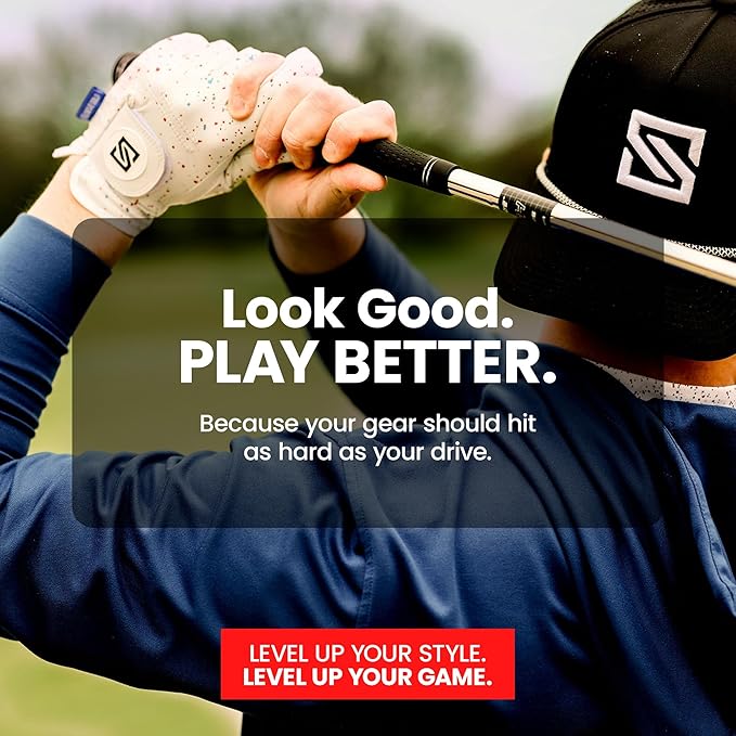 Premium Golf Glove | 100% AAA Cabretta Leather | Cool Golf Gloves Men | Serious Feel & Performance | Mens Golf Gloves Left Hand