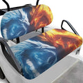 Fashion Print Golf Cart Seat Covers 2 Passenger Golf Cart Backrest Cover Golf Cart Seat Towel Gift for Friends