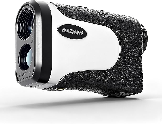 Golf Rangefinder with Slope, 1200 Yards Laser Range Finder Golfing with External Screen, Flag Pole Locking Vibration, 6X Magnification, Golf Accessories for Men