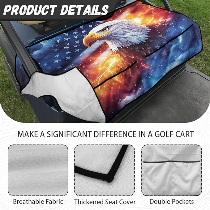 Golf Cart Seat Covers Universal Golf Cart Seat Cover Blanket Cushion Cover Sports Golf Cart Accessories