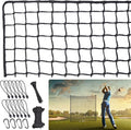 WELSPO Heavy Duty Ball Netting - Sports Practice Barrier Net, 10x10ft/10x15ft for Golf, Baseball, Hockey, Soccer