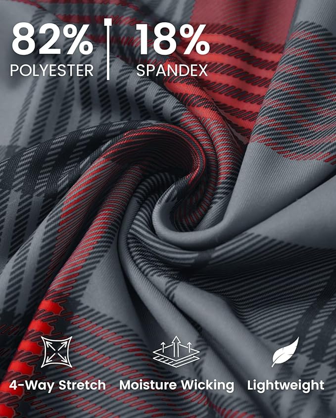 M MAELREG Quarter Zip Golf Pullover Men Dry Fit Long Sleeve Performance Wicking 1/4 Zip Full Print Pullover Mens Sweatshirt