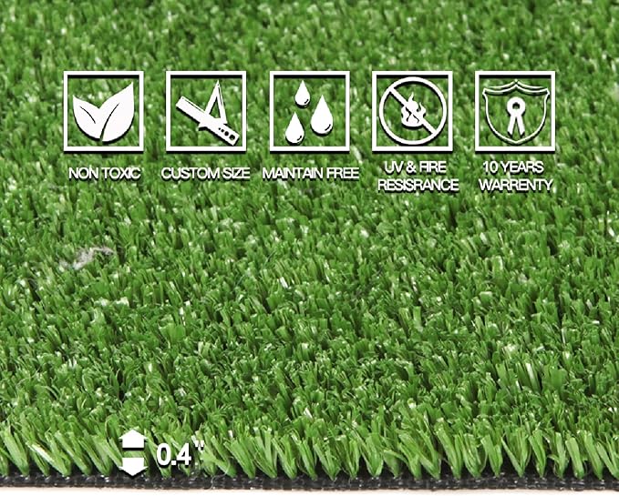 Artificial Grass Turf, 1ft x 78ft (78 ft²) Indoor Outdoor Fake Astroturf Rug Carpet Mat for Balcony Decor Backyard Patio Backdrop Fence Wall Decorations Dogs