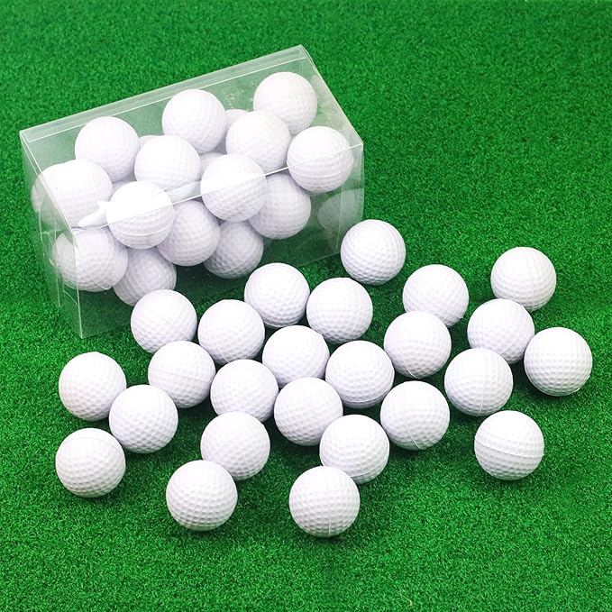 40 Pack Foam Golf Practice Balls - Realistic Feel and Limited Flight Training Balls for Indoor or Outdoor