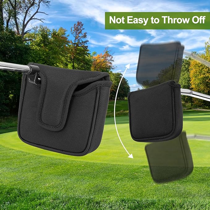 Golf Putter Covers Mallet Putter Headcover Golf Putter Headcovers with Magnetic Closure Golf Club Cover for Most Brand