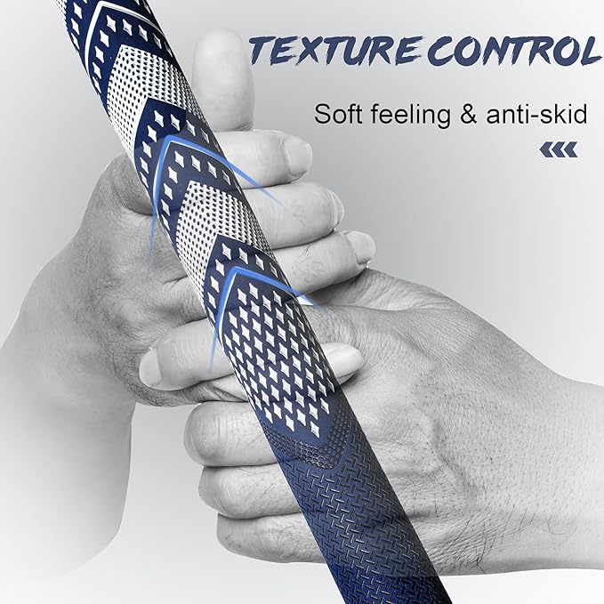 Geoleap Golf Grips Set of 13- Soft Golf Club Grips,Reduce Taper Design Provides High Traction and Performance,13 Grips with 15 Tapes and 13 Grips with All Repair Kits for Choice.