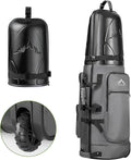 Golf Travel Bag with Hard Case Top, 1680D Heavy Duty Oxford Golf Club Travel Bags for Airlines with Wheels Easy to Maneuver