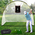 Gagalileo Golf Net: 10x7ft Practice Driving with Barrier Tur Mat Target for Backyard Home Adults Beginners