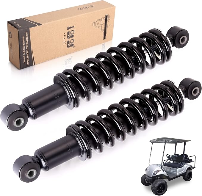 10L0L Golf Cart Rear Shock Absorber Assembly Fits for Yamaha G29 /Drive G&E Replaces OEM# JW2-F2210-10-00, Pack of 2