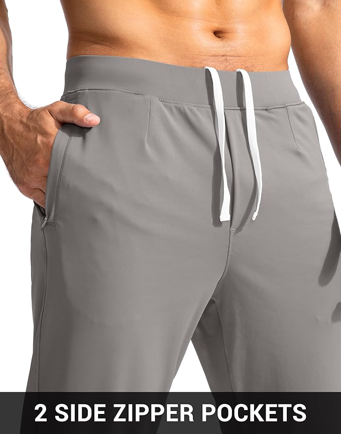 G Gradual Men's Golf Joggers Pants with Zipper Pockets Stretch Sweatpants Slim Fit Track Pants Joggers for Men Work Running