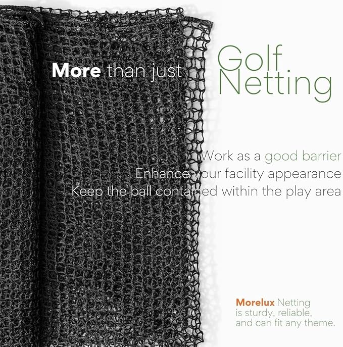 Golf Netting Material 10'x10', 10'x15',10'x20' - Golf Hitting Net for Backyard - Sport Netting Barrier for Sports