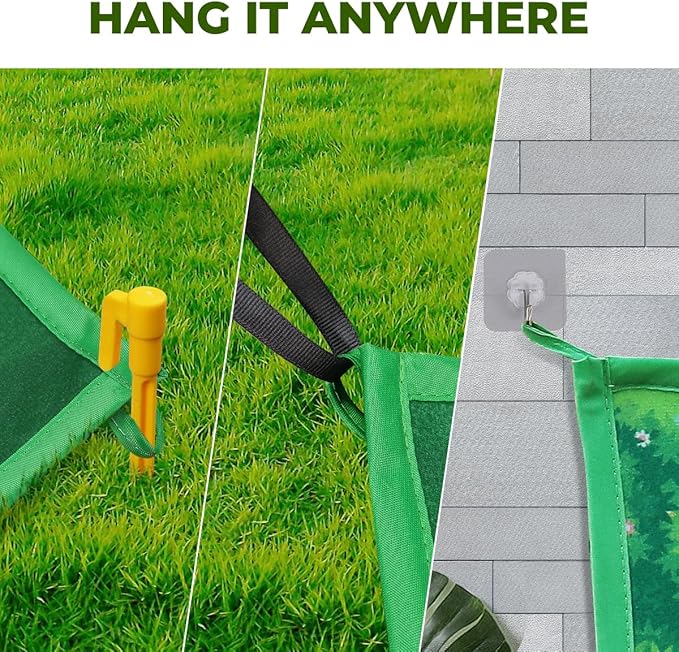Golf Chipping Game Mat Set, Golf Hitting Training Mat Practice Outdoor Indoor for Adults Family, Kids Outdoor Play Equipment, Stick Chip Games for Backyard Office Home (70.1x47.2in)