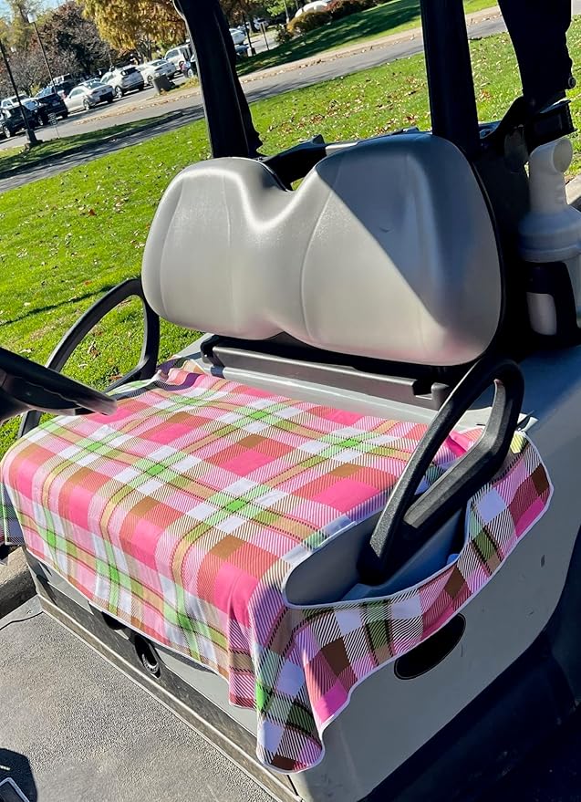 | Microfiber Golf Cart Seat Cover | Lightweight Golf Blanket | Portable | Sports | Golf Accessories | Club Car | EZGO