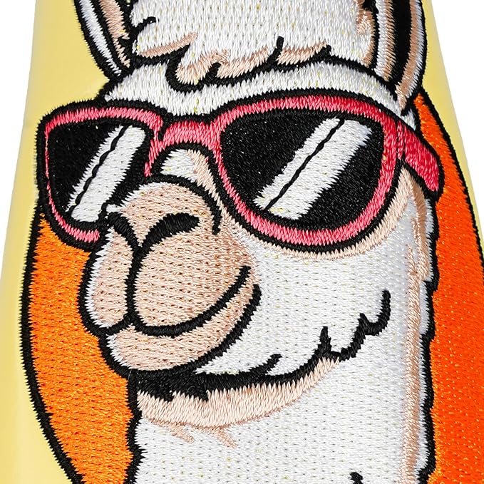 Funny Golf Club Head Cover Driver Headcover Fairway Wood Headcover Hybrid Club Head Cover Alpaca