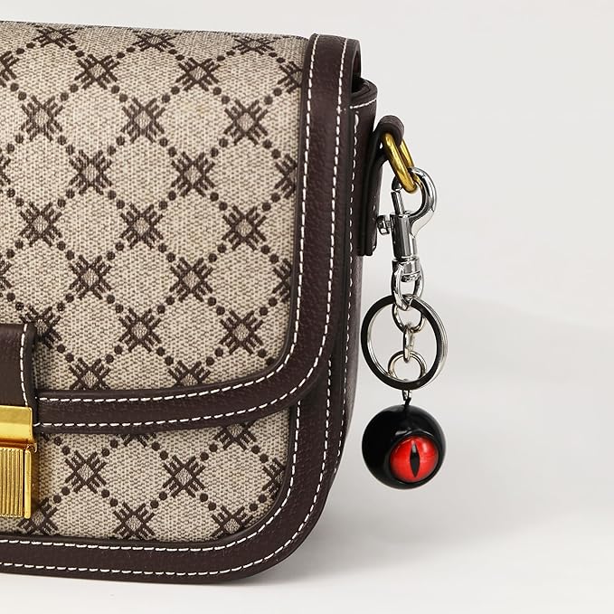 Cherry Bag Charm for Handbag, Big-Apple Strawberry Fruit Bag Charm Cherry Car Accessories KeyChain