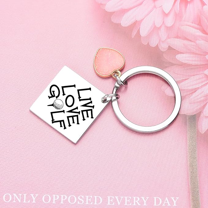 Golf Player Gifts Golf Charm Keychain Golf Coach Appreciation Keychain Golf Cart Driver Keychain