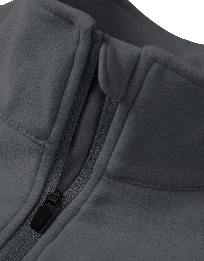 Willit Men's Fleece Pullover Winter Shirts Long Sleeve Quarter Zip Cold Weather Golf Hiking Casual Warm Shirts